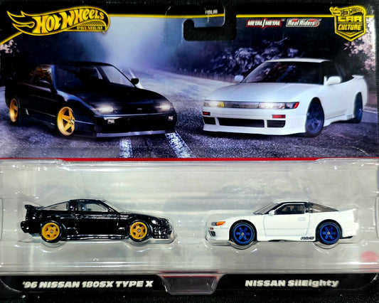 Hot Wheels Premium Car Culture Nissan 180sx Type X & Nissan SilEighty Twin Pack