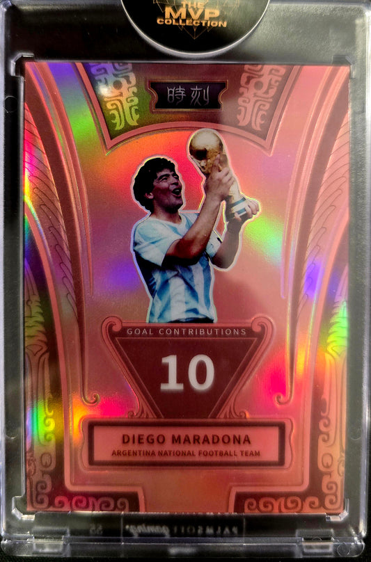 2022 FansMall Argentina Team Diego Maradona Moments 24/49 Orange Prizm