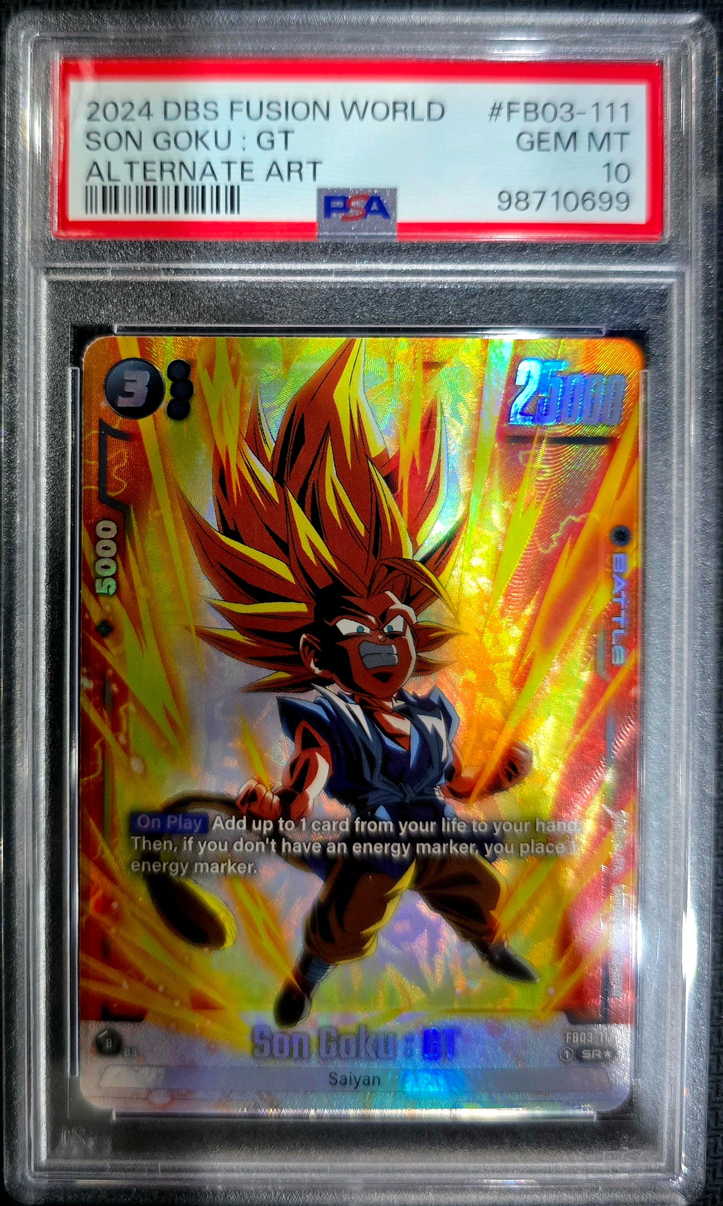 2024 Son Goku GT FB03-111 SR Alternate Art PSA 10