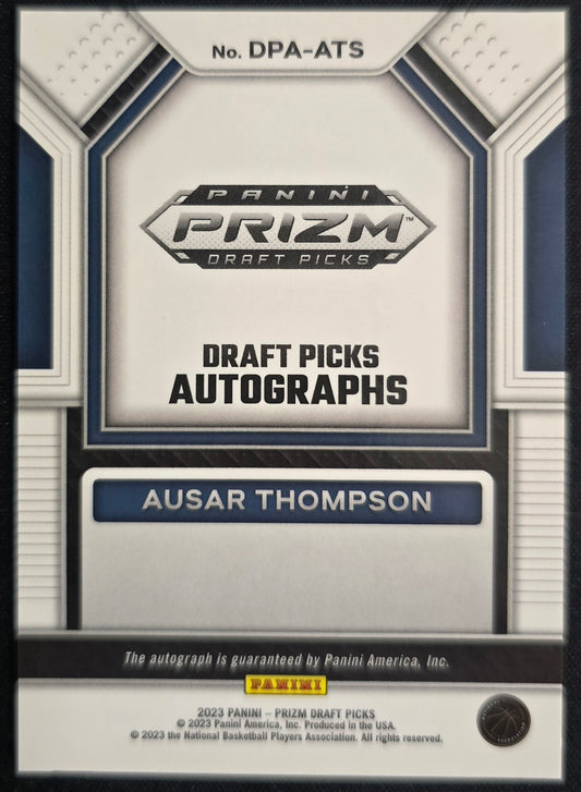 2023-24 Prizm Ausar Thompson Draft Picks Autographs RC
