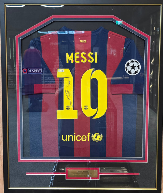 Lionel Messi Autographed Jersey (Beckett Authenticated)
