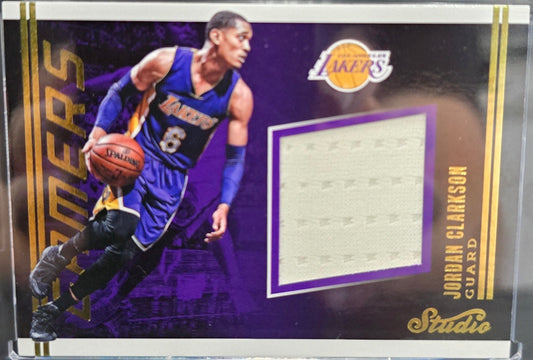 2016-17 Panini Studio #9 Gamers Jordan Clarkson Patch (Game Worn)