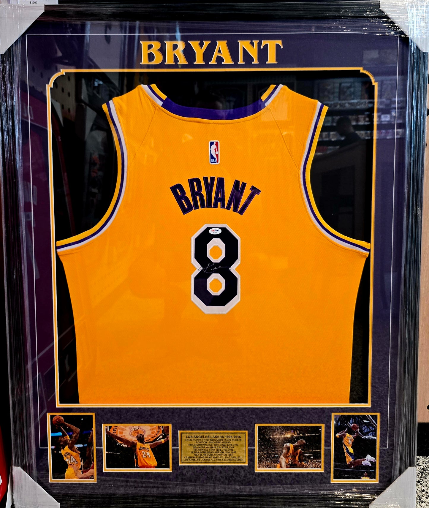 Kobe Bryant Autographed Lakers Jersey PSA Authenticated
