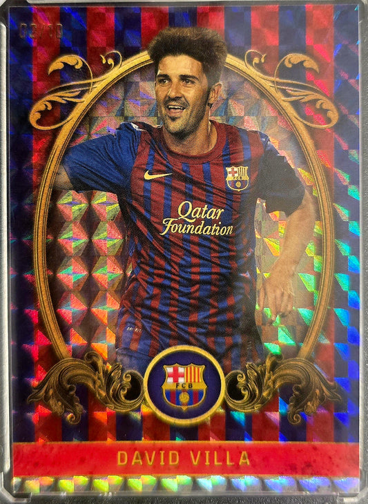 2023/24 Topps Barcelona Team Set David Villa #7 Refractor /10
