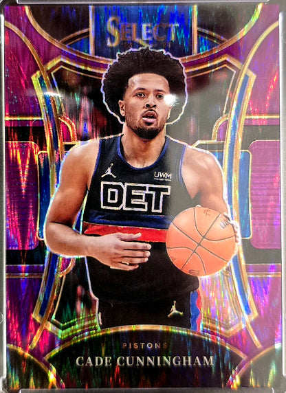 2023-24 Panini Select Basketball Cade Cunningham #375 Flash PINK /175
