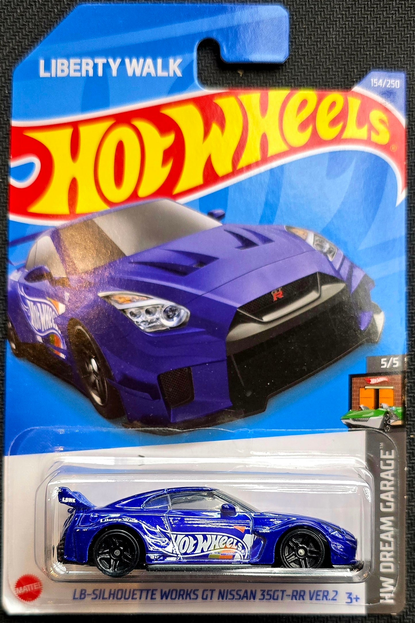 Hot Wheels: GT Nissan Skyline 35GT-RR Ver.2 Blue Liberty Walk-Silhouette [154/250]