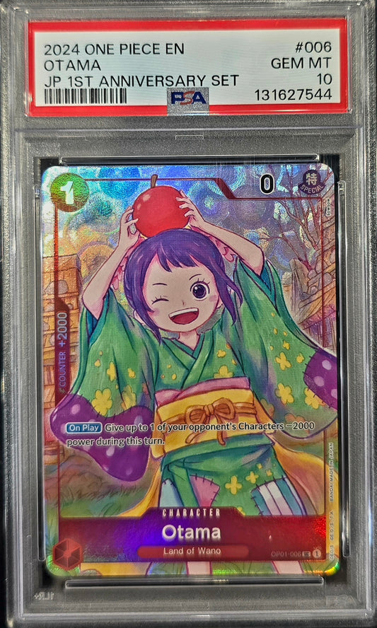 2024 One Piece Otama 1st Anniversary set PSA 10