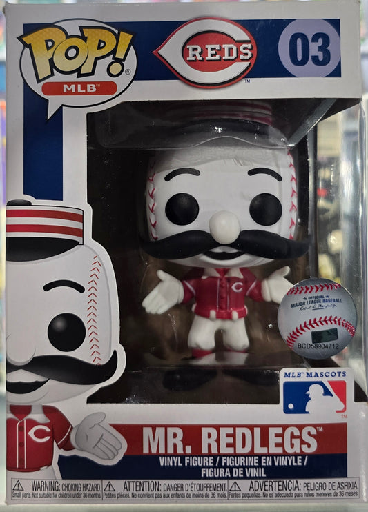 Funko Pop! MLB Mascots: Mr. Redlegs #03 Cincinnati Reds Vaulted