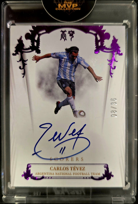 2022 Fansmall Argentina National Team Auto Card : Carlos Tevez /36