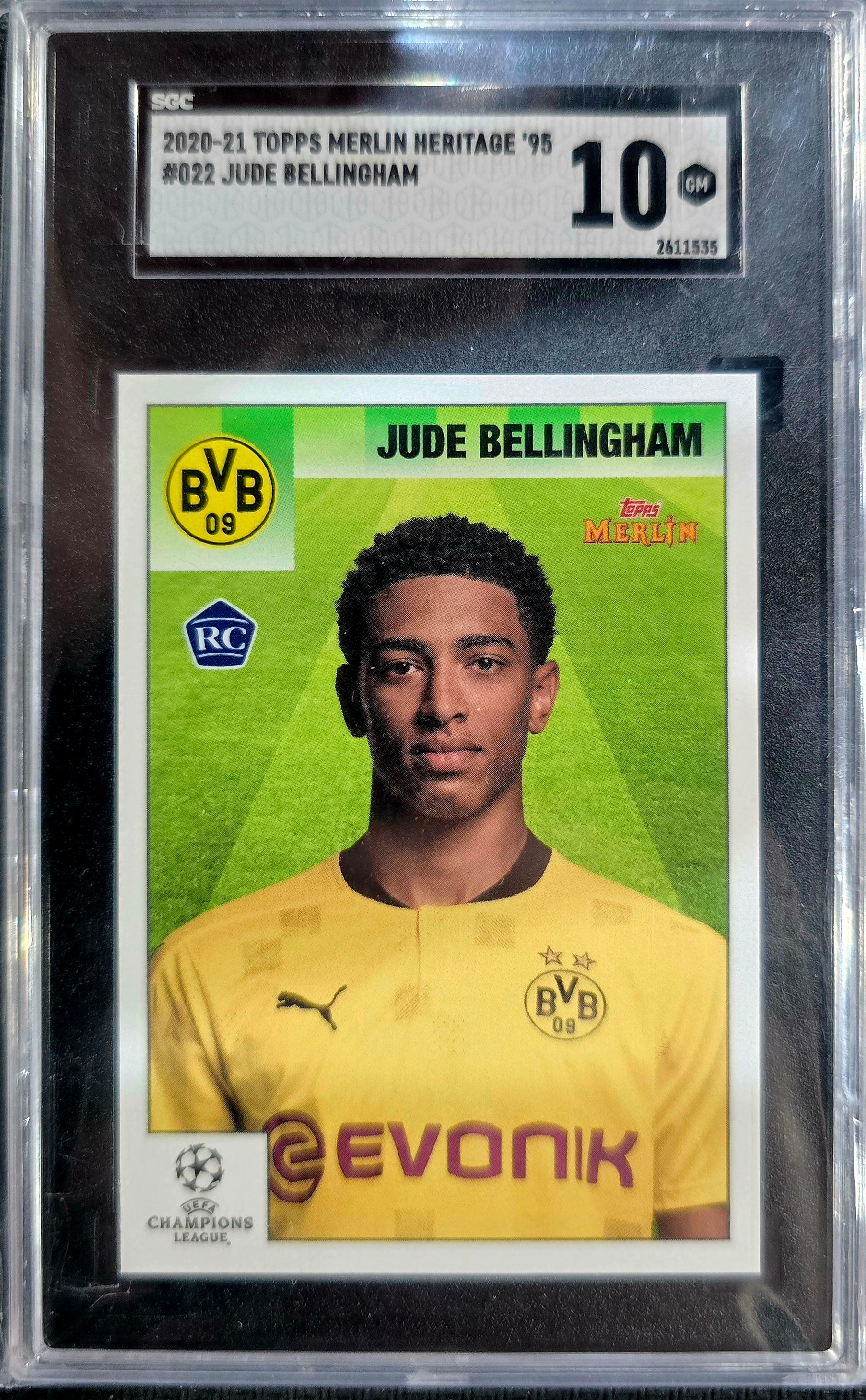 2020 Jude Bellingham RC Topps Merlin Heritage SGC 10 – Leo Games