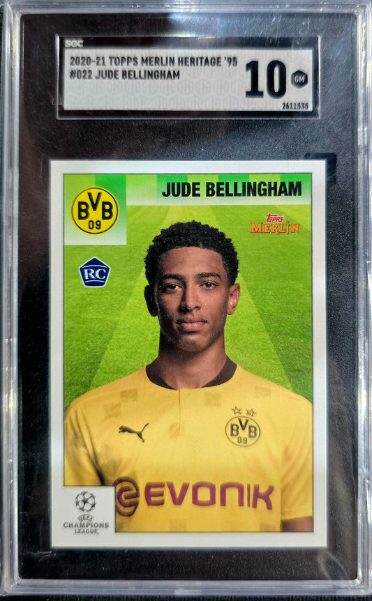 2020 Jude Bellingham RC Topps Merlin Heritage SGC 10