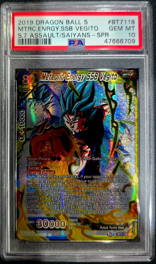 2019 Meteoric, Energy SSB Vegito Bt7-118 SPR PSA 10