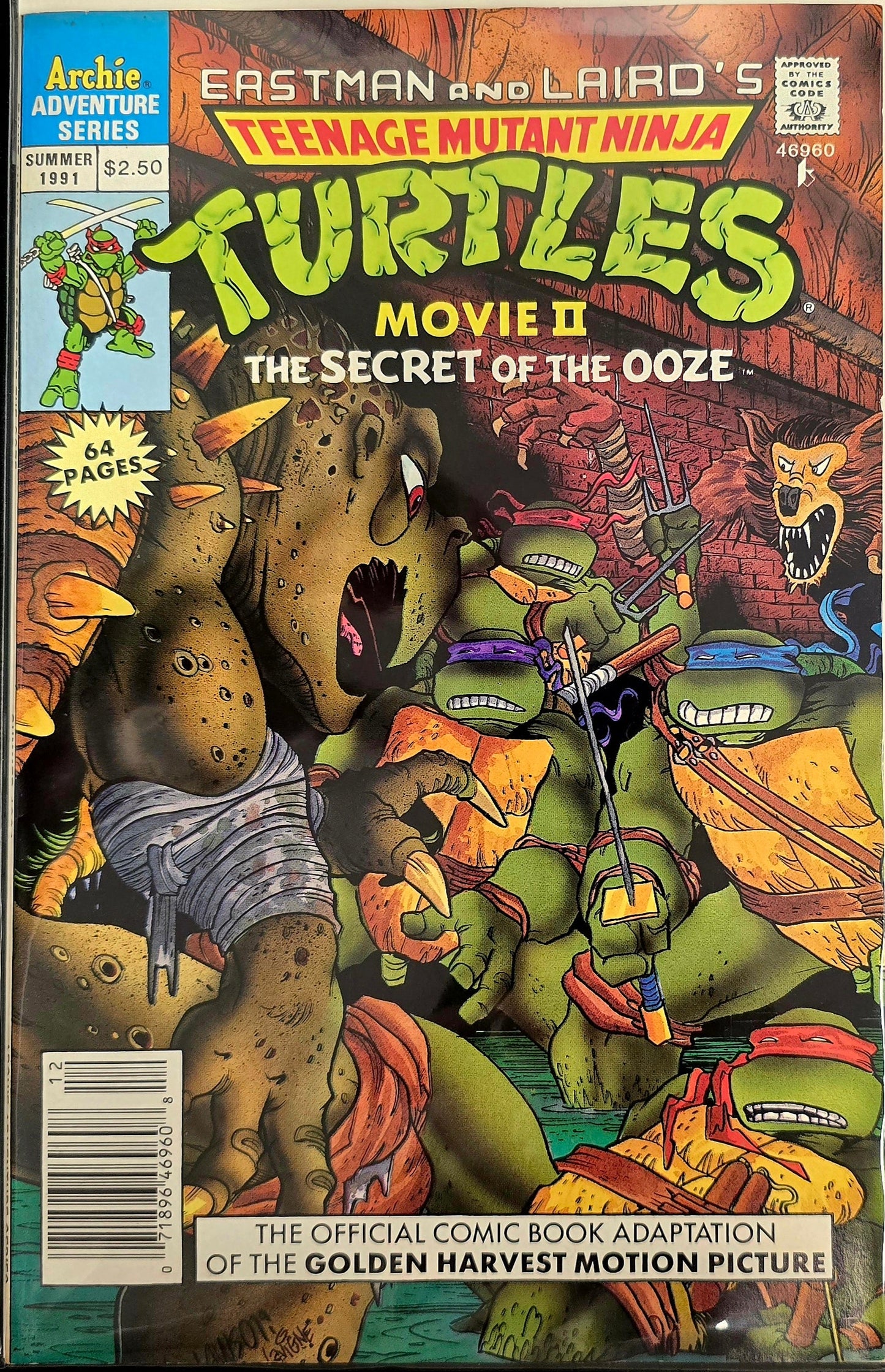 1991 Teenage Mutant Ninja Turtles Movie 2 - Secret Of The Ooze