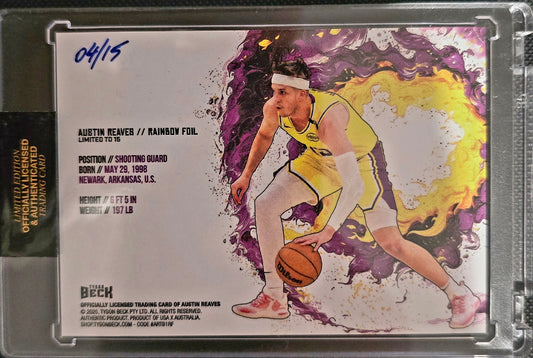 AUSTIN REAVES X TYSON BECK - CARD 2 - RAINBOW FOIL - LIMITED TO 15