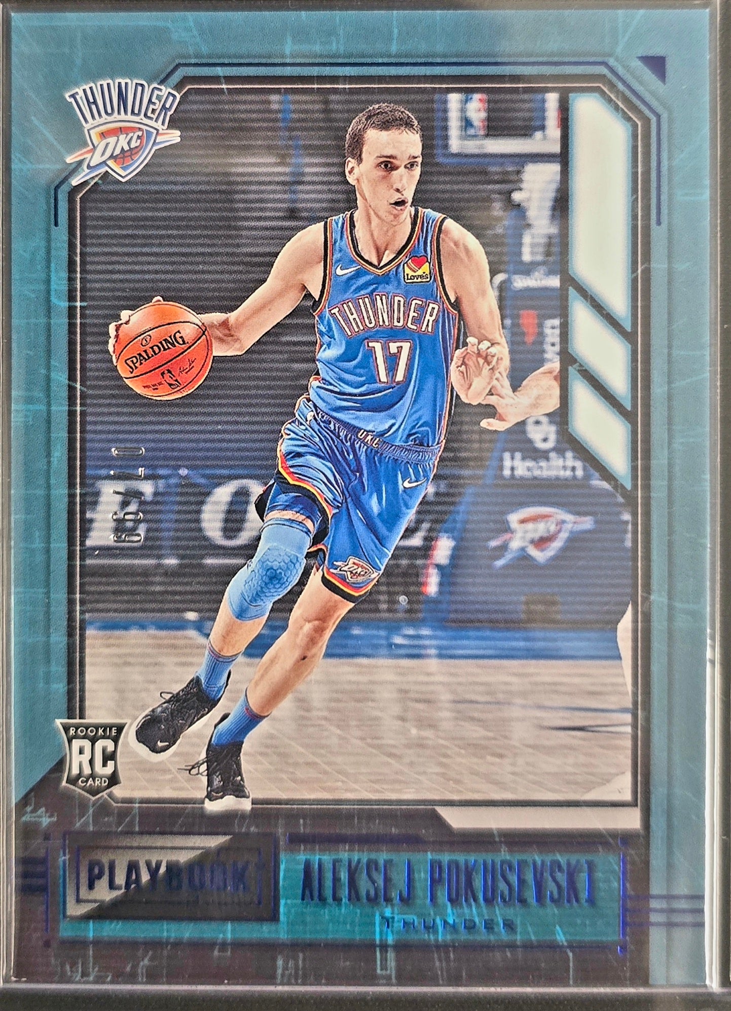 2020/21 Panini Chronicles Aleksej Pokusevski Playbook Rookie Blue /99