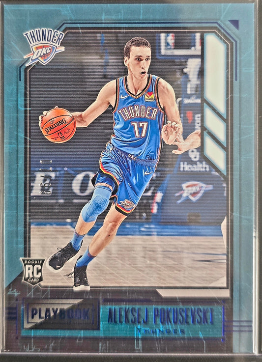 2020/21 Panini Chronicles Aleksej Pokusevski Playbook Rookie Blue /99