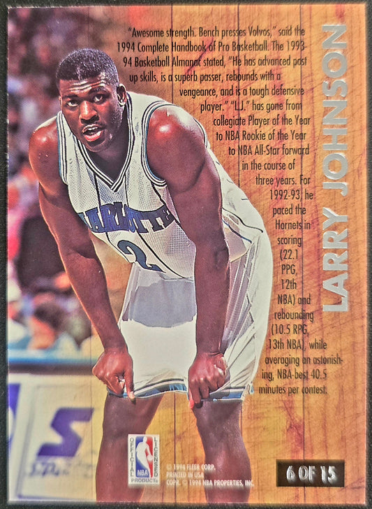 1993-94 Fleer Ultra Nickbames Larry Johnson L.J
