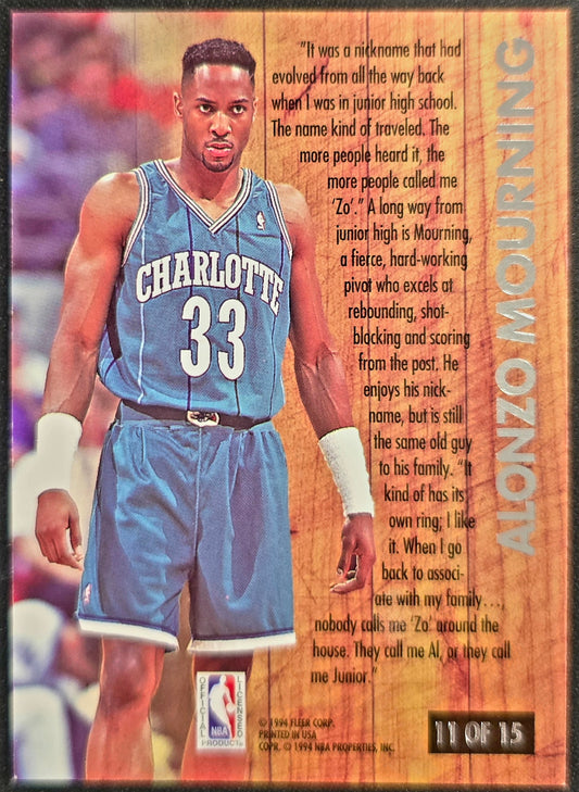 1993-94 Fleer Ultra Famous Nicknames Alonzo Mourning Zo