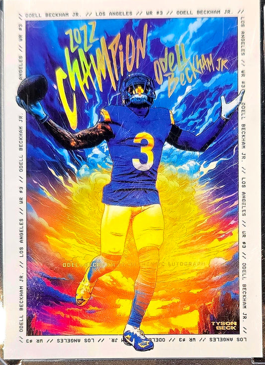 Tyson Beck x Odell Beckham Jr 2022 Champion LA Rams