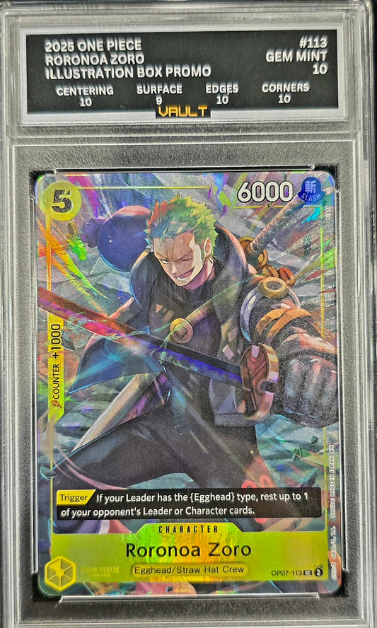 2025 One Piece Roronoa Zoro 113 Illustration Box Promo