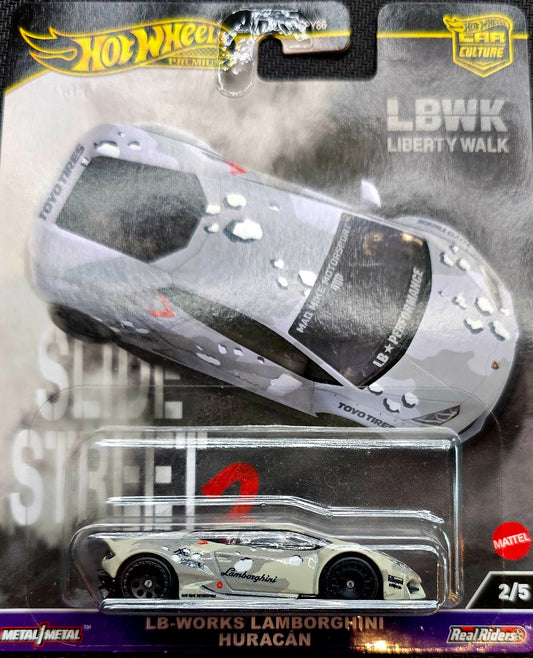 2024 HOT WHEELS PREMIUM CAR CULTURE SLIDE STREET 2 LB-WORKS LAMBORGHINI HURACAN