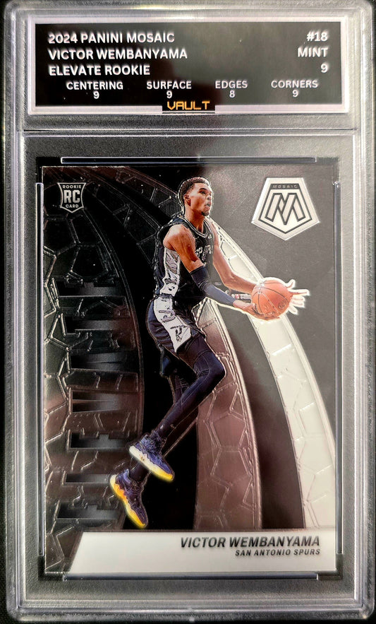2024 Panini Mosaic Victor Wembanyama #18 Elevate RC VAULT 9