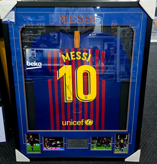 Lionel Messi Autographed Jersey (Beckett Authenticated)