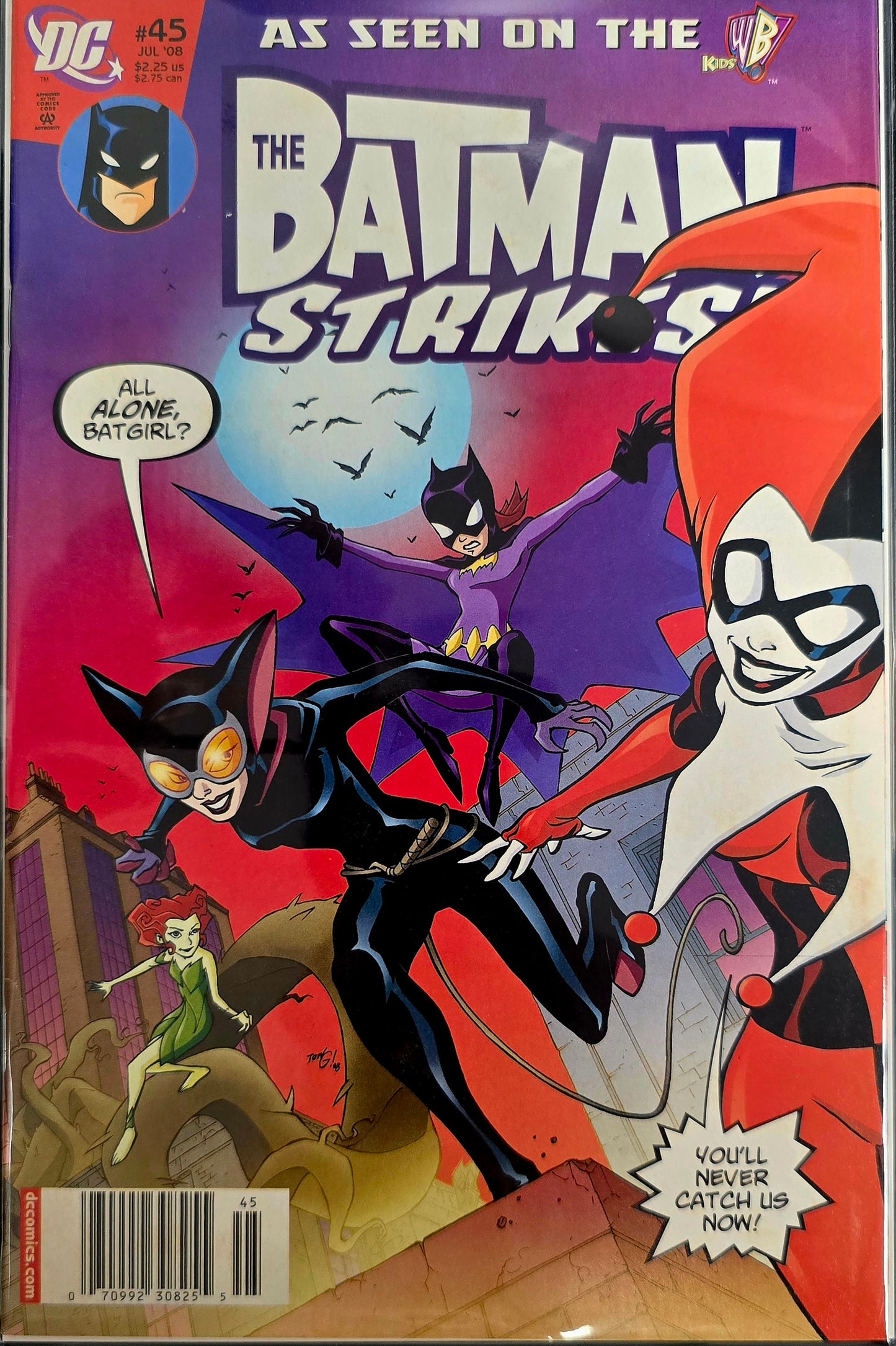 2008 DC The Batman Strikes #45 [Harley Quinn Catwoman Poison Ivy]