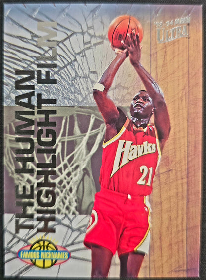 1993/94 Fleer Ultra Nicknames Dominique Wilkins #15 The Human Highlight Film