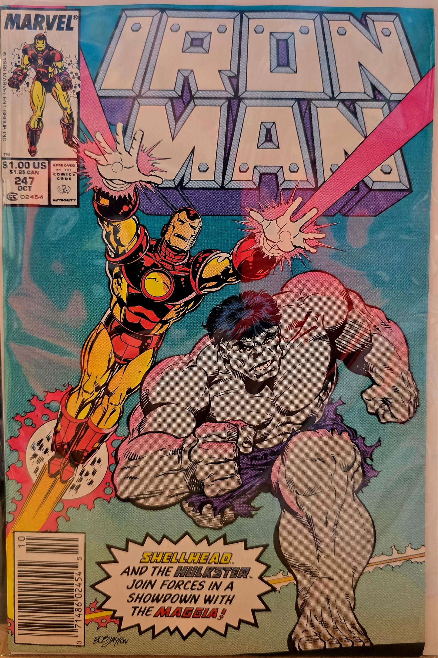 Iron Man #247 1989 Marvel Comics Newsstand
