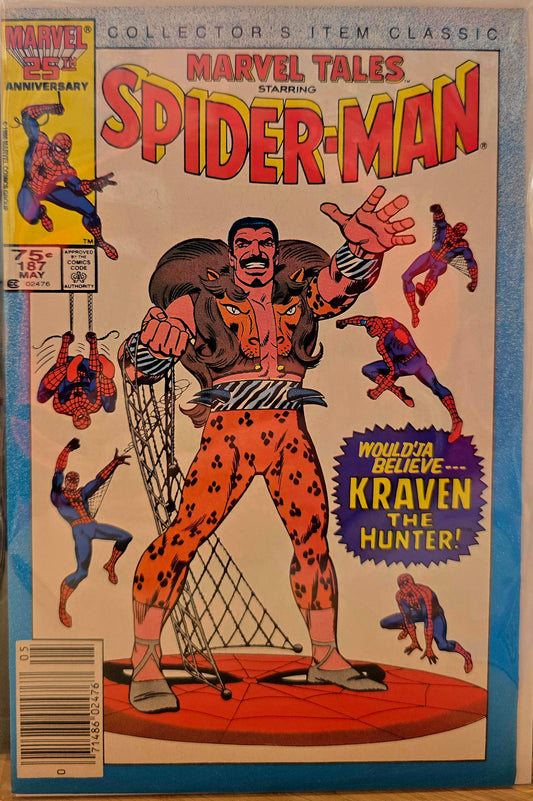 Marvel Tales Starring Spider-Man #187 1986 Kraven The Hunter Newsstand