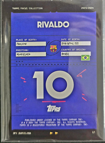 2024 Topps Focus Rivaldo /99 Green Foil