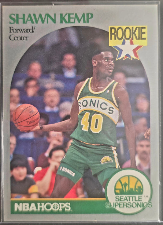 1990/91 NBA Hoops Basketball #279 Shawn Kemp (RC)