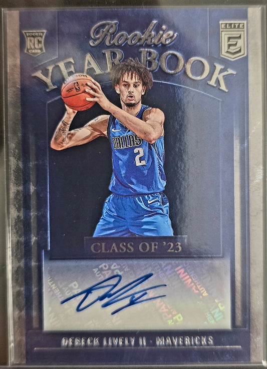 2023/24 Donruss Elite Dereck Lively Rookie Yearbook Autographs #RYB-DLF