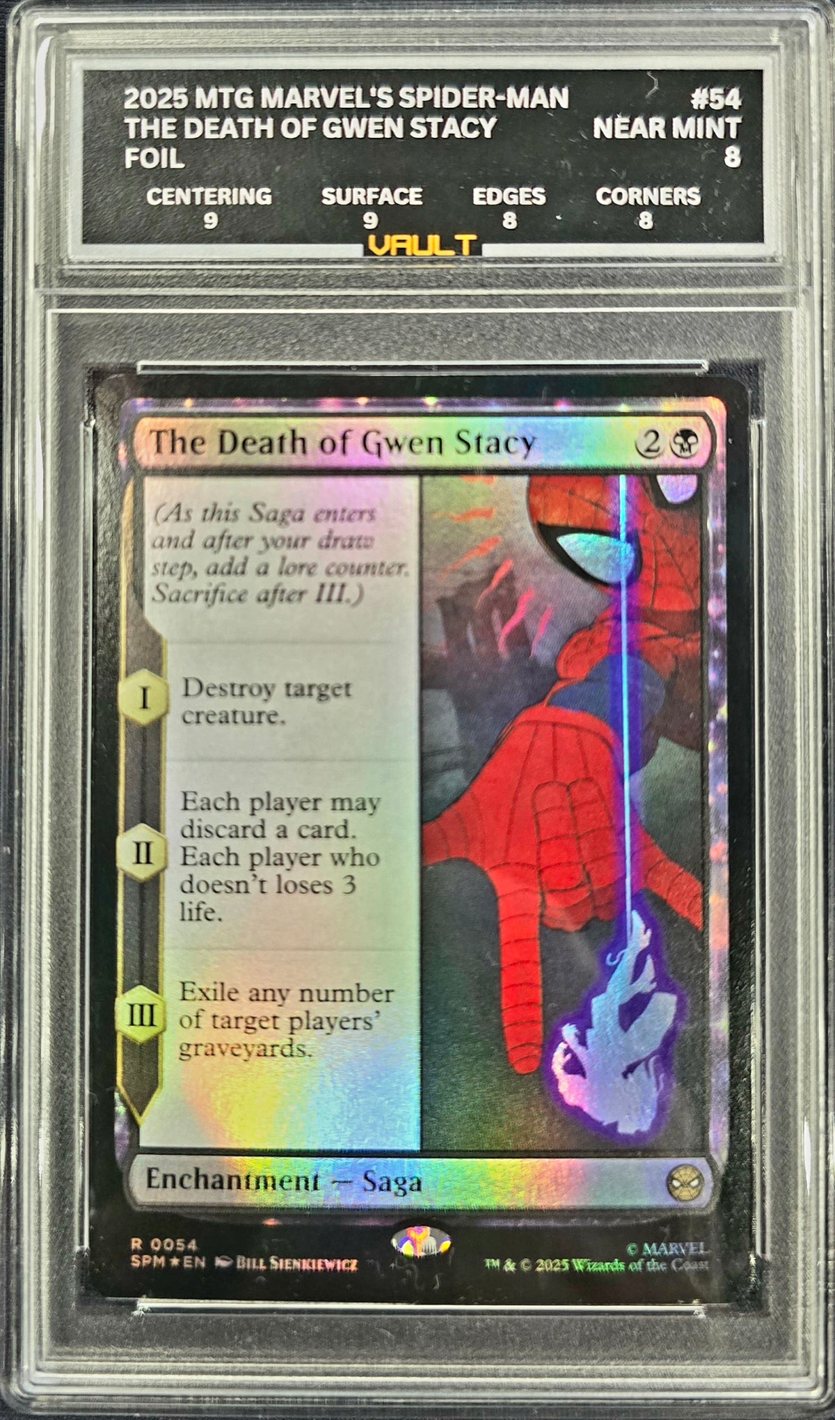 2025 MTG Marvel's Spider-man The Death Of Gwen Stacy #54 VAULT 8