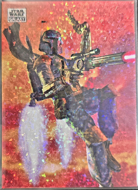 2024 topps chrome star wars boba fett Glitter refractor #24