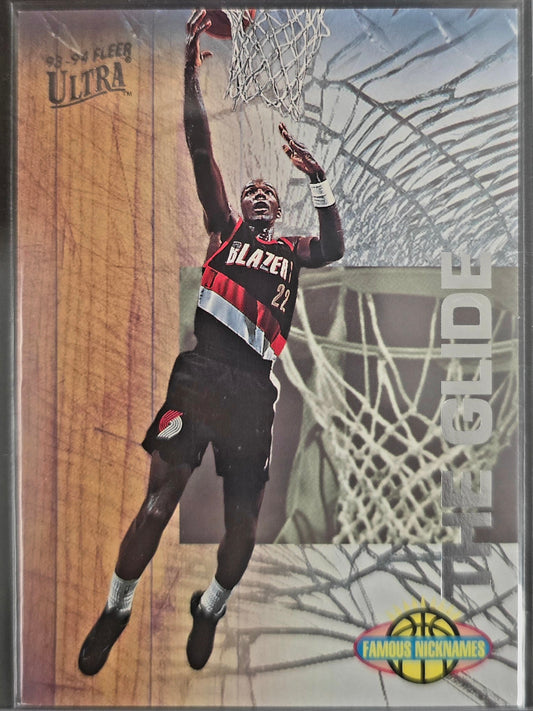 1993-94 Fleer Ultra Nicknames Clyde Drexler THE GLIDE
