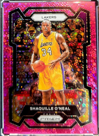 2023-24 PANINI PRIZM NBA #181 Shaquille O’Neal Lakers Pink Fast Break SP /50