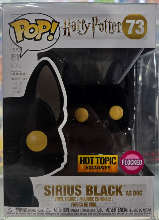 Funko POP! Harry Potter Sirius Black as Dog #73 [Flocked] Exclusive