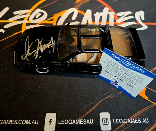 David Hasselhoff Autographed K.I.I.T Knight Rider Jada model car