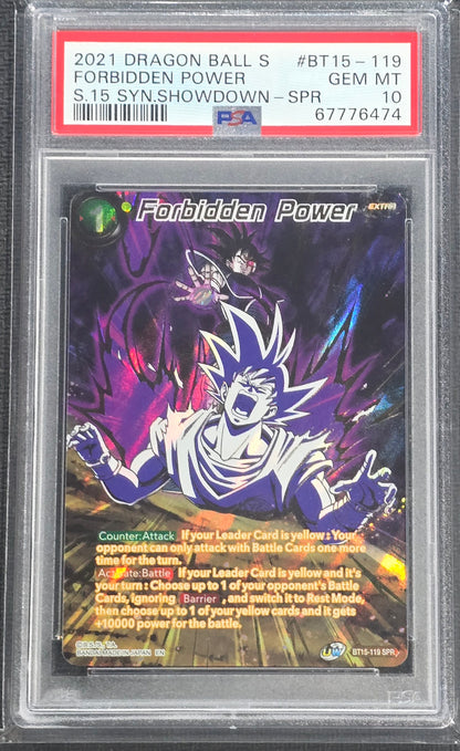 2021 DBS Forbidden Power BT15-119 SPR PSA 10