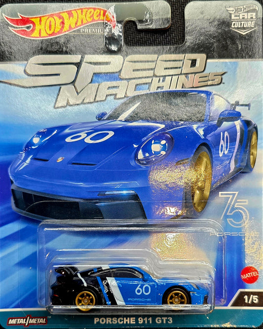 Hot Wheels Premium Car Culture 2023 Speed Machines 75 Porsche 911 GT3 #1/5 G