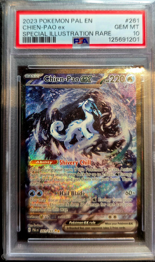 Pokemon Chien-Pao ex Paldea Evolved Special Illustration Rare #261 PSA 10
