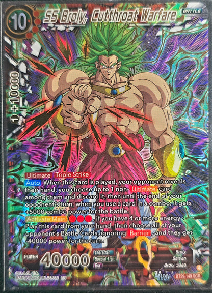 SS Broly, Cutthroat Warfare  BT29-149 SCR  [Fearsome Rivals]