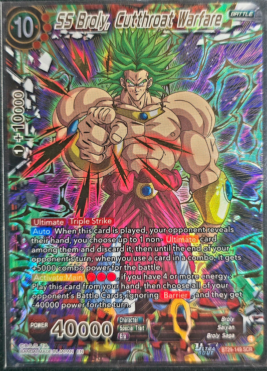 SS Broly, Cutthroat Warfare  BT29-149 SCR  [Fearsome Rivals]