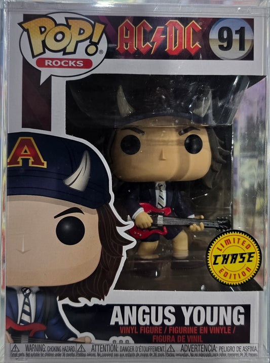 Funko Pop! Rocks AC/DC ANGUS YOUNG Devil Horns #91 CHASE