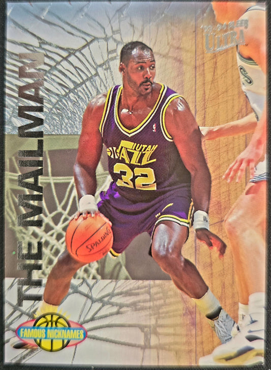 1994-95 Fleer Ultra Nicknames Karl Malone The Mailman