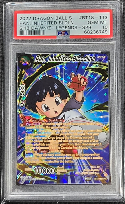 2022 DBS Pan, Inherited Bloodline BT18-113 SPR PSA 10