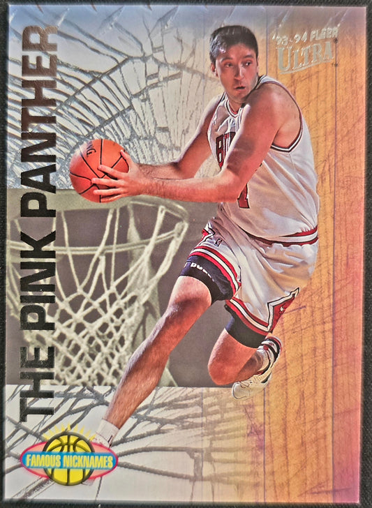 1993-94 Fleer Ultra Nicknames Toni Kukoc Pink Panther