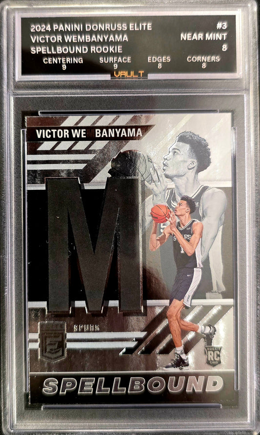 2024 Panini Donruss Spellbound Victor Wembanyama RC #3 VAULT 8